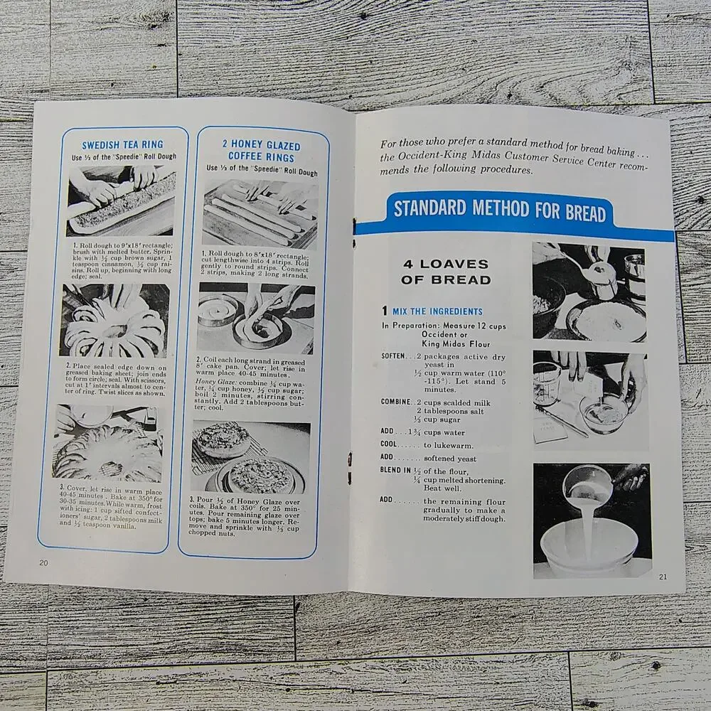 Occident King‎ Midas Bake Book Bread Rolls Quick Breads Cookbook Booklet Peavey